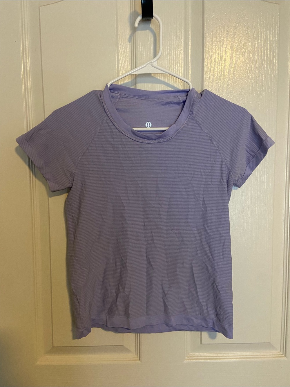 lululemon athletica Light Purple Short Sleeve Ribbed Tee